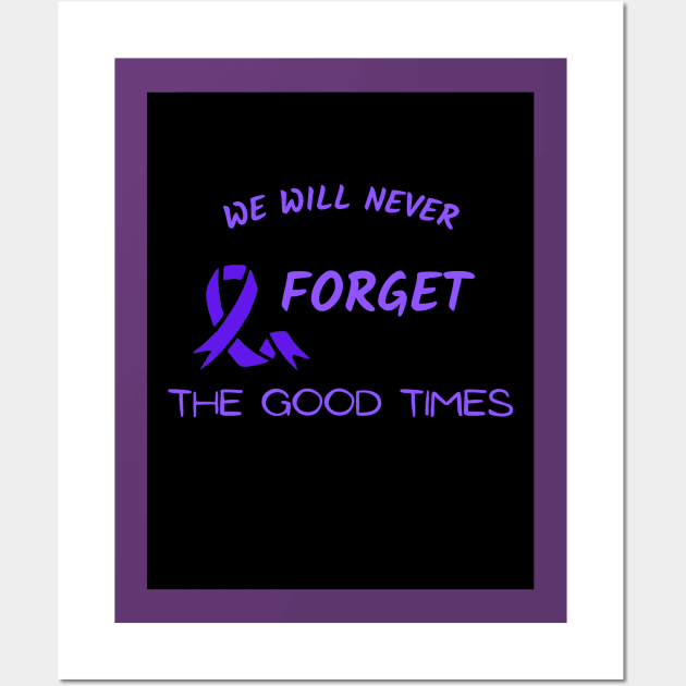 Alzheimers awareness day tshirt Wall Art by Redwaves